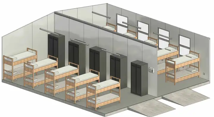 KLD dormitories: design rendering